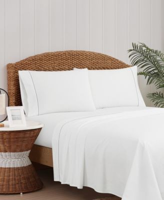 Embroidered Percale 200-Thread Count 5-Pc. Sheet Set, Split King