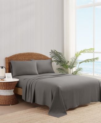 Embroidered Percale 200-Thread Count 4-Pc. Sheet Set, King