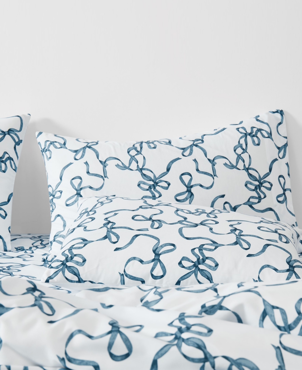 Truly Soft Printed Bow 4-Piece Sheet Set
