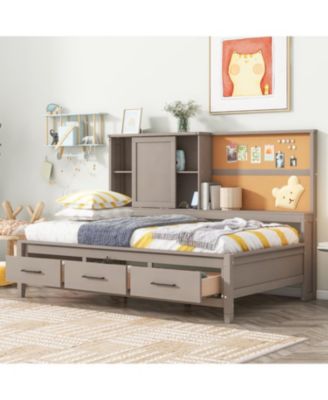 Daybed with Storage, Corkboard & USB