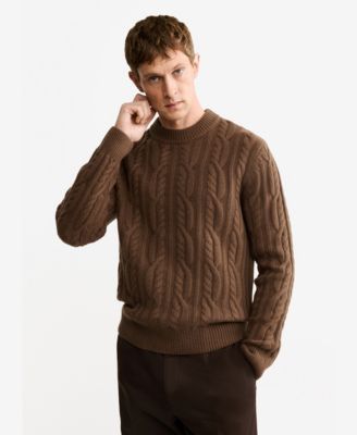 Men's Wool Braided Sweater