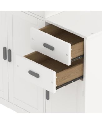 Streamdale Twin Platform Bed with Bookshelf & Trundle