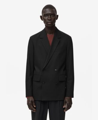 Men's Boston Regular-Fit Double-Breasted Suit Blazer