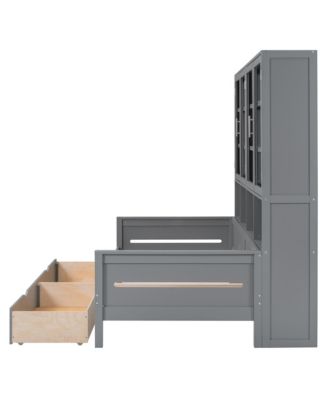 Streamdale Twin Daybed w/ Storage, LED & Shelves