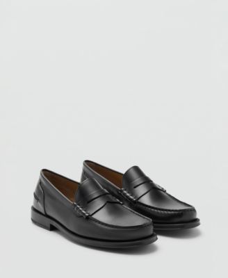 Men's Aged-Leather Loafers