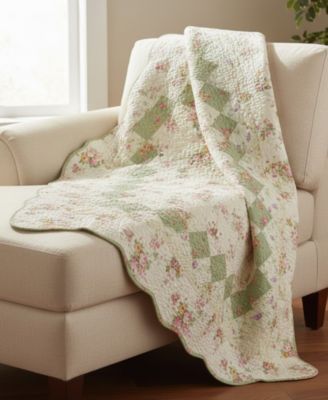 Cotton Reversible Quilted Throw, 50" x 60"