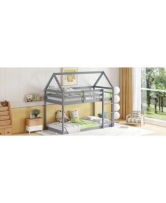 Twin Over Twin House Bunk Bed