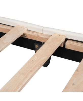 Streamdale Twin size Upholstered Princess Bed With Crown Headboard,Twin Size Platform Bed with Headboard