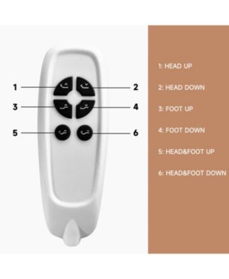 Zero-Clearance Adjustable Bed Base Frame Head and Foot Incline Quiet Motor Queen Size Zero Gravity, Dual USB A+C Ports