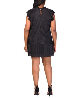 Plus Size Empire Waist Mini Dress