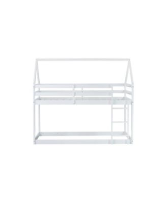 Twin Over Twin   Wood House Bunk Bed