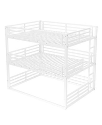 Queen Triple Bunk Bed, Metal