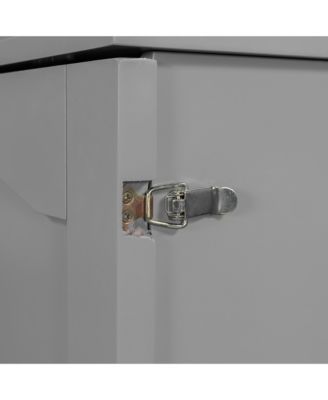  Murphy Bed with Drawer, USB Ports, Pulley Design - Gray