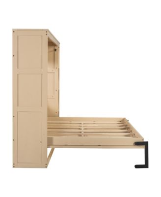 Full Size Murphy Bed with Bookshelf