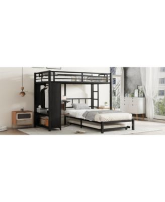 + Twin over Twin + Wood/Metal (if material is specified) + Trundle, Desk & Wardrobe + Bunk Bed