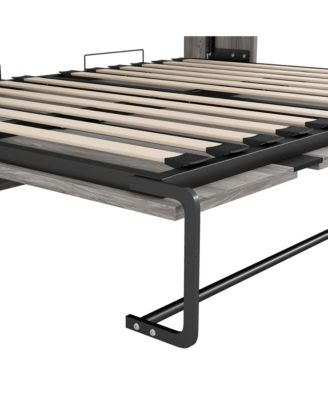  Full Size Murphy Bed, can be Folded into a Cabinet, Gray