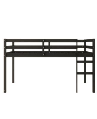  Solid Wood Twin Loft Bed with Ladder