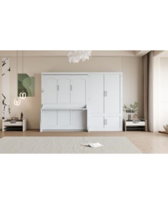Queen Size Murphy Bed Wall Bed with Closet