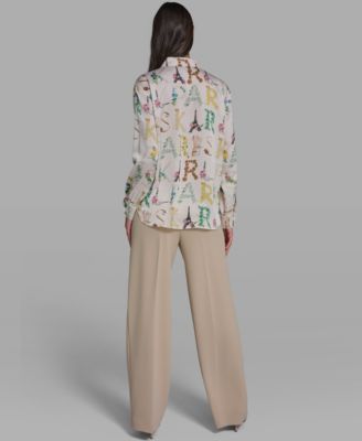 Women's Printed Long-Sleeve Top