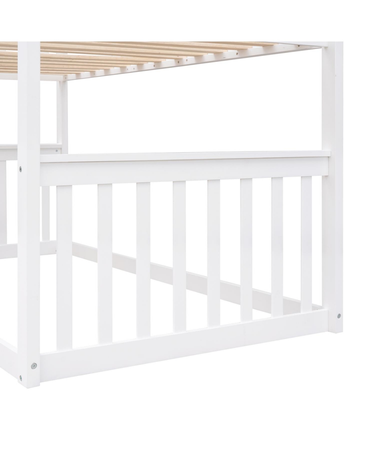 Streamdale Furniture Twin Over House Bunk Bed With Ladder, Wood
