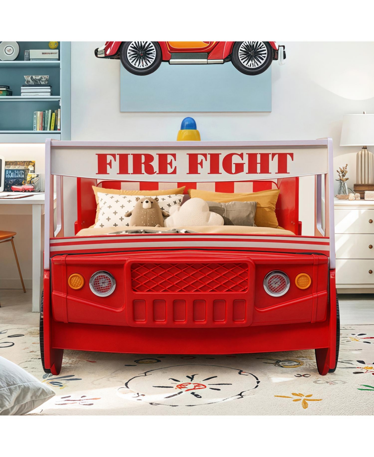 Streamdale Furniture Little Heroes Fire Truck Bed