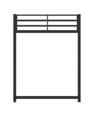 Twin Over Twin Metal Bunk Bed - Black, Sturdy, Easy Assembly