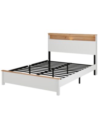 Queen Bed Frame with Charging Station