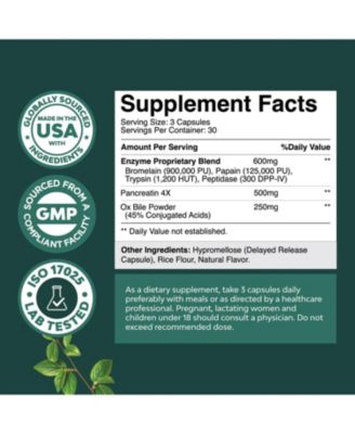 Ox Bile Complex Capsules, 90ct