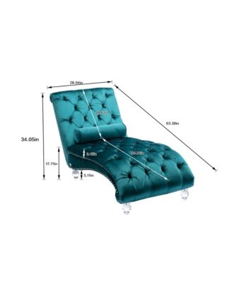 Leisure Concubine Sofa with Acrylic Feet