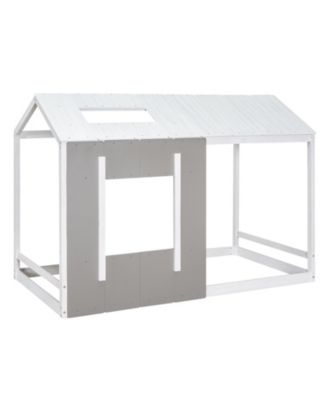 Twin Size House Platform With Roof And Window