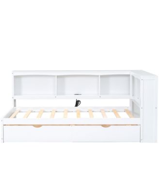 Twin Wood Daybed with Storage & USB