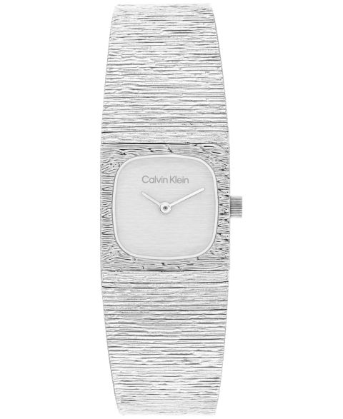 Женские часы Calvin Klein Sophisticated Square Silver Tone Stainless Steel Bracelet Watch, 20mm