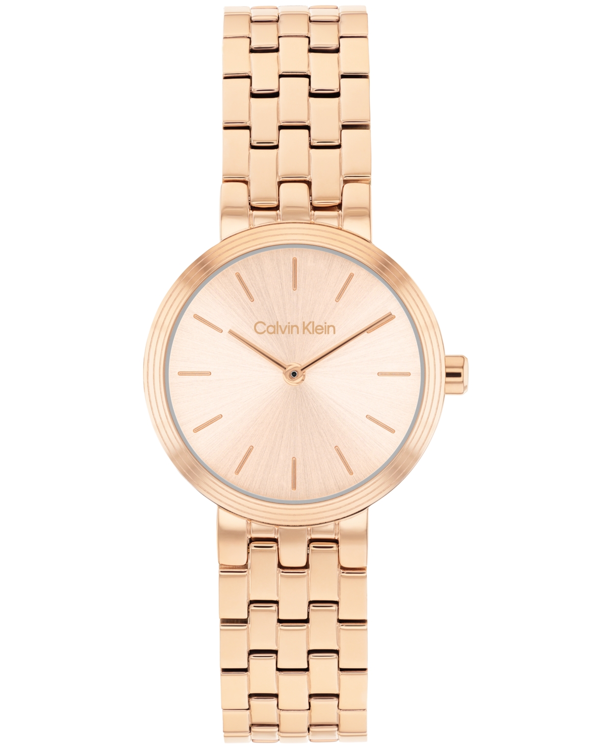 Calvin Klein Women's Forme Rose Gold Tone Stainless Steel Bracelet Watch, 26mm