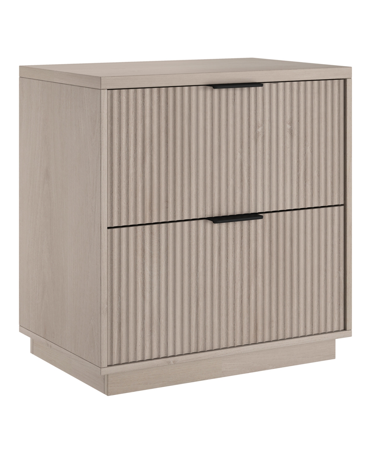 Hudson & Canal Yarden 24" Wide Rectangular Fluted Nightstand