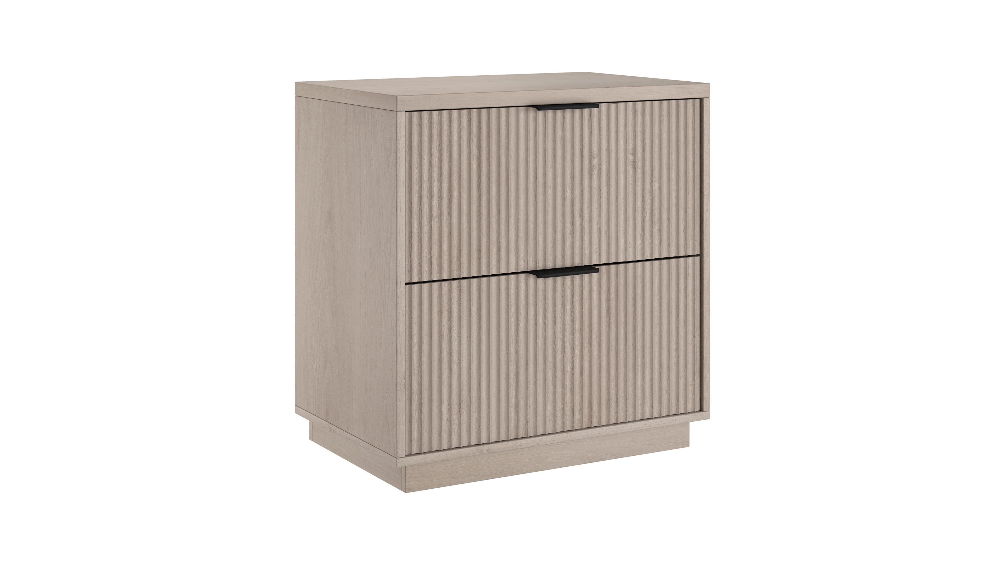Hudson & Canal Yarden 24" Wide Rectangular Fluted Nightstand