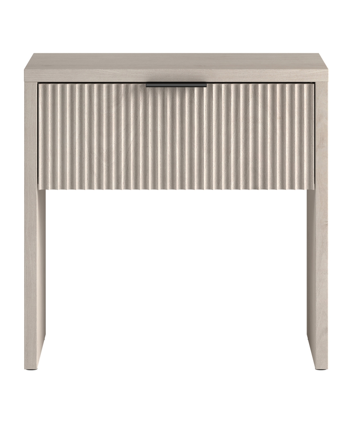 Hudson & Canal Kenslow 24" Wide Rectangular Fluted Nightstand