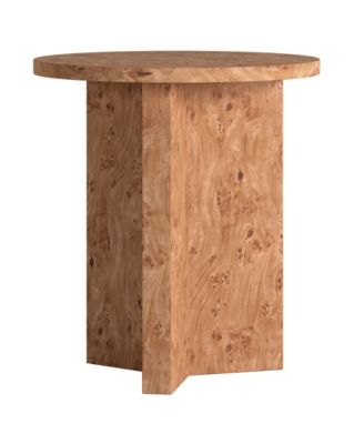 Anders 20" Wide Burled Side Table