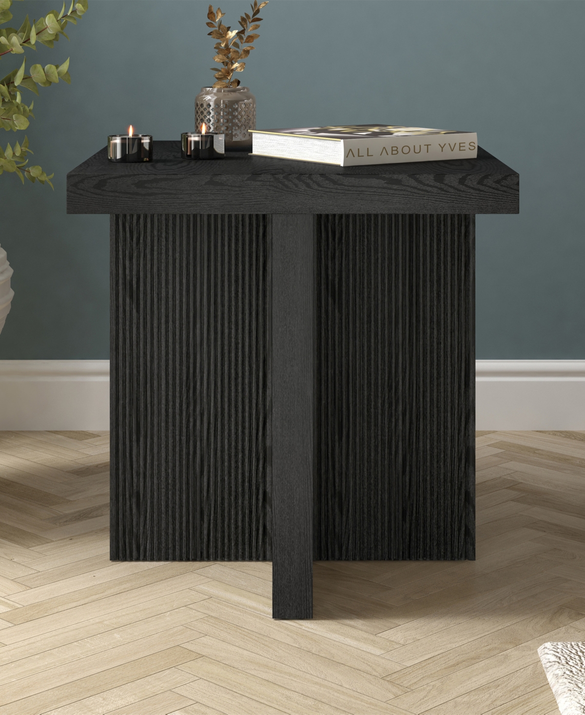 Hudson & Canal Boden 22" Wide Square Side Table