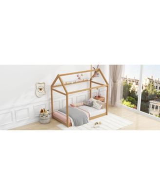 + Twin Size + Wood + House Design + Bed