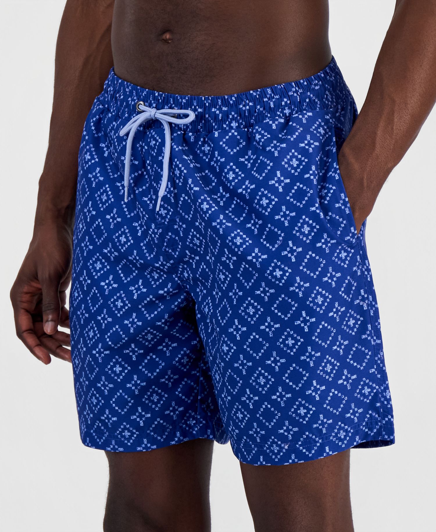 Men's Rustic Geo 7" Swim Trunks