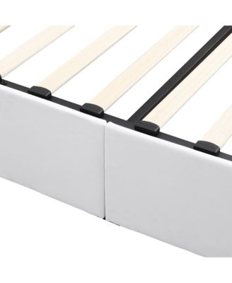 Upholstered Platform bed with a Hydraulic Storage System