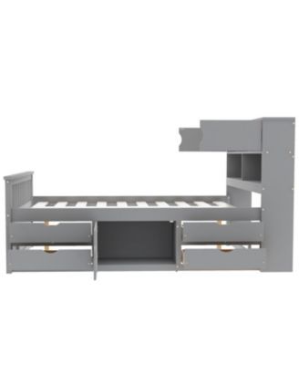 Captain Platform Bed Frame w/ Storage & Drawers