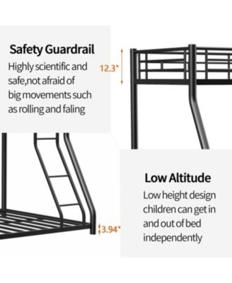 Twin Over Full Metal Bunk Bed