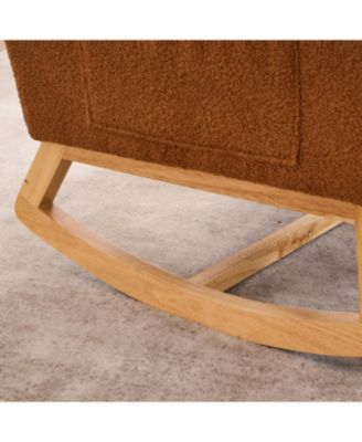 Caramel Rocking Chair with Footrest