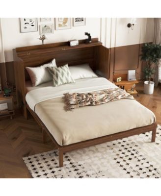 Queen Murphy Bed - Walnut