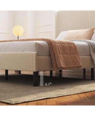 Queen Platform Bed with Charging Station