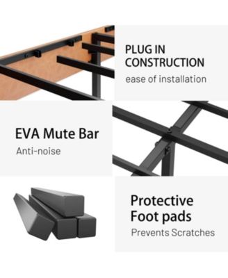 King Metal Bed Frame - Square Platform