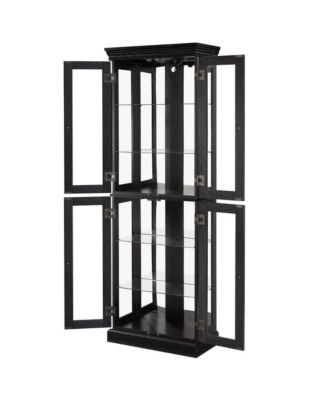 Lighted Glass Curio Cabinet - Living Room, Kitchen, Collectibles