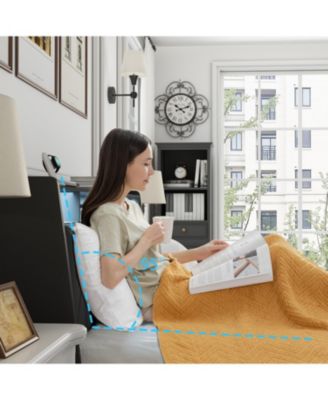 Queen Bed Frame w/ Outlets, LED, Storage, No Box Spring