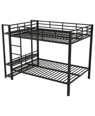 Streamdale Metal Bunk Bed with Storage, LED Light